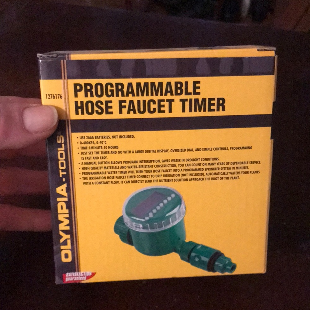 Hose Faucet Timer, Programable Olympia